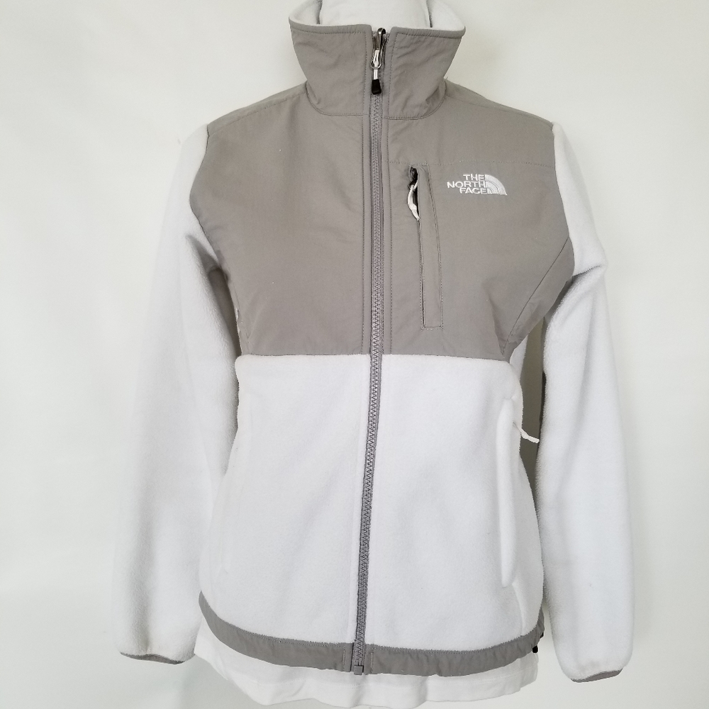 The North Face Iconic Polartec fleece Denali Jacket White XS #Nuptse